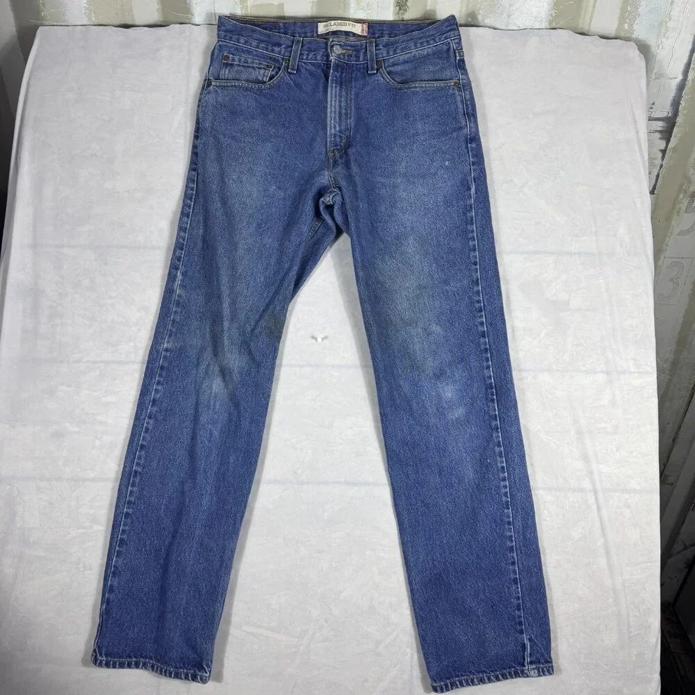 Levi's 550 Men's‎ Straight Jeans Blue Denim Relaxed Fit Medium Wash W32 L34